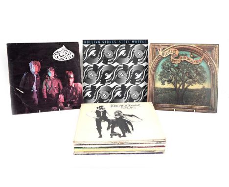 A collectors' bundle of mixed Rock LPs, artists to include: Leonard Cohen; Fleetwood Mac; Bob Dylan; The Beach Boys; Rolling 
