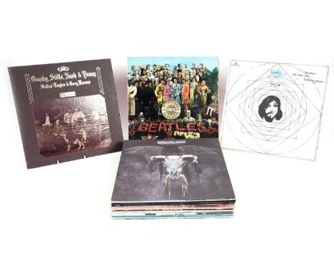 A collectors' bundle of mixed Rock LPs, artists to include: The Kinks; The Beatles; Eagles; Eric Clapton; Bruce Springsteen; 
