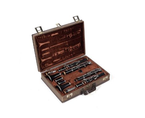 A good, matched pair of Buffet and Crampon clarinets in A and Bb, both in blackwood with nickel silver keys, serial numbers 1