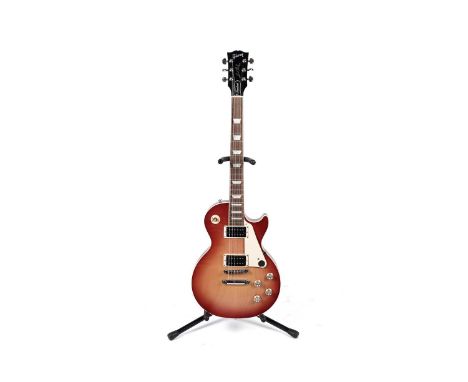 A 2023 60s Gibson Les Paul Standard in faded vintage cherry sunburst, serial number 234920345, satin finish with mahogany nec