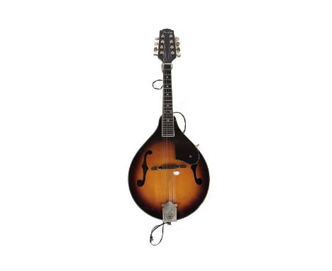 A Fender FM-53S SB mandolin, with Nato back and sides, solid spruce top, Nato neck and rosewood fretboard, sunburst finish, p