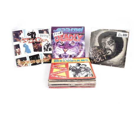 A collectors' bundle of mixed Reggae LPs and 12" singles, artists to include: Kitch; Jimmy Cliff; King Sunny Ade; The Selecte