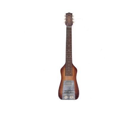 A vintage Hofner lap-steel guitar, serial number 1236, fitted with a single pickup, volume and tone controls.