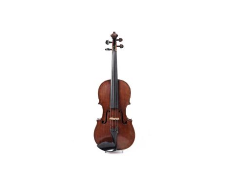 A good early 19th Century Irish violin by Thomas Perry and William Wilkinson, Dublin, with well figured one-piece back and ri