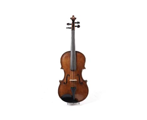 An American viola by Donald D Roy, Corham Maine, 2020, numbered 40 with figures inlaid one-piece back, flamed ribs, fine even