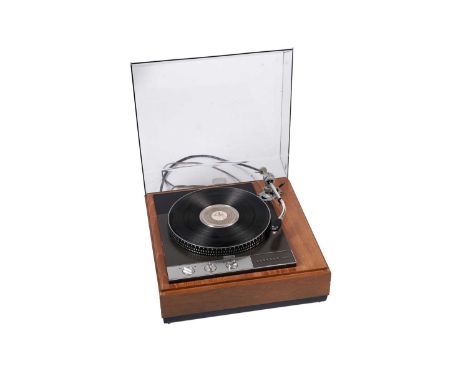 A vintage Garrard 401 record-deck fitted an SME Series II tone-arm, on light oak plinth with acrylic dust cover; together wit