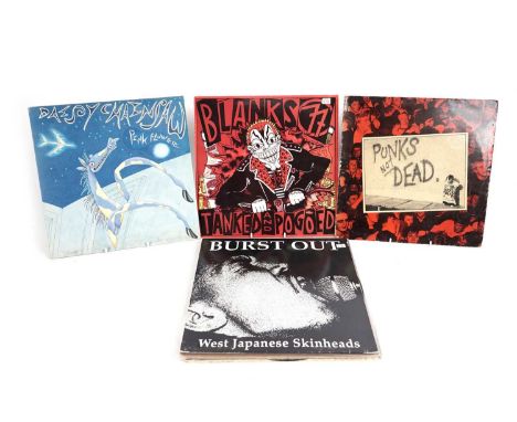 A collectors' bundle of mixed Punk and Ska LPs, 12" singles, and shaped singles, artists to include: Blanks 77; The Exploited
