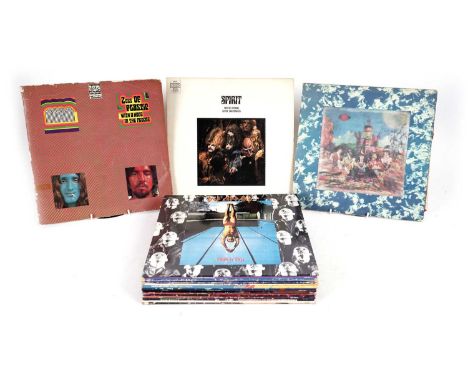 A collectors' bundle of mixed Rock LPs, artists to include: The Rolling Stones; The Beatles; Spirit; Motley Crue; Def Leppard