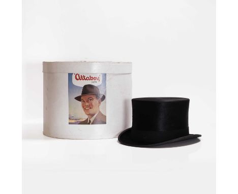 A G. A. Dunn & Co. silk top hat,  together with an 'Attaboy Hats' card hat box (2)    Condition ReportHat good, box worn21 x 