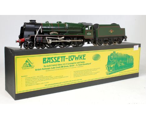 Corgi for Bassett-Lowke BR green rebuilt Patriot class 4-6-0 locomotive (late crest) 'E Tootal Broadhurst' No. 45534 12-14 vo