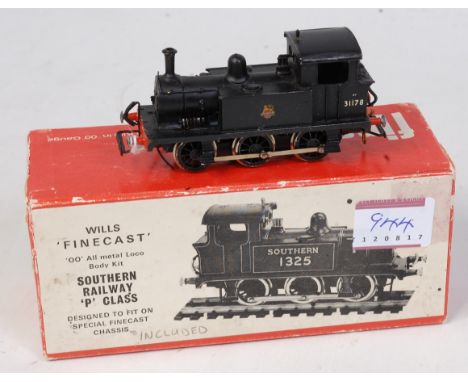 A whitemetal Wills Finecast kit built class P tank engine BR plain black No. 31178 (G)