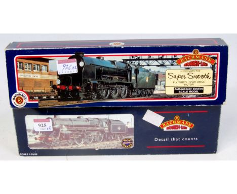 Bachmann 31-403 BR green 30861 'Lord Anson' engine  and tender (G-BFG) together with 32-502 BR black standard lass 5MT 'Camel