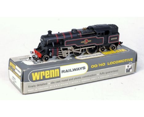 A Wrenn W2218 BR lined black 2-6-4 tank engine No. 80033, packer No. 1 ref 01249 on box base, with instructions (NM-BNM)