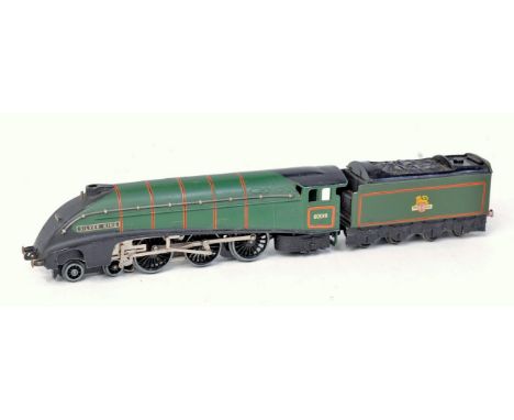 A Hornby Dublo 3 rail 'Silver King' engine and tender (a/f)