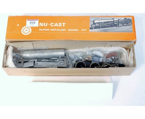 A part made Nu-Cast whitemetal kit to make an LNER class B1 engine and tender, with instructions (a/f)