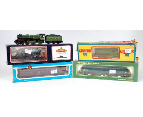 Bachmann LNER lined green class B1 engine and tender No. 1306 'Impala' in wrong box (G-BG), Replica Railways BR blue class 45