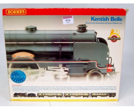 A Hornby R2079 Kentish Belle train pack containing BR black Schools class engine and tender 'Downside' and Pullman Cars 'Lydi