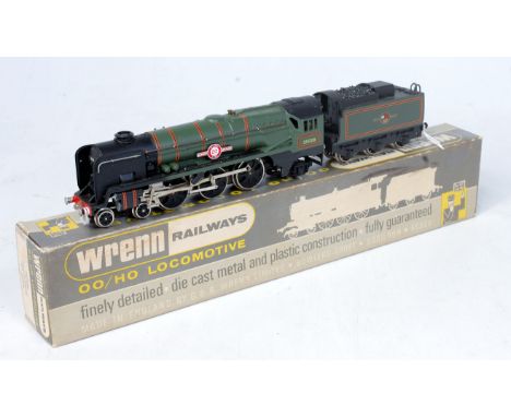 A Wrenn W2238 BR green 'Clan Line' engine and tender (G-BF) coal added to tender 