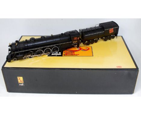 Sunset Models (Korean) brass painted black Grand Trunk Western U-3B 4-8-4 No. 6325 with bogie 6 wheel 'Grand Trunk Western' t