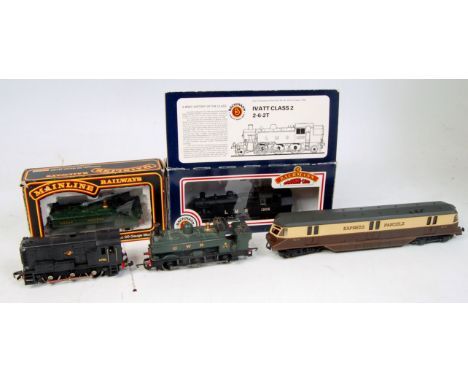 Bachmann, Wrenn, Mainline and other OO gauge locomotive group, to include Bachmann No.31-453 Ivatt 2-6-2 LMS Tank Loco, loose