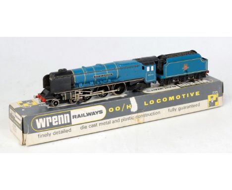 Wrenn W2229 City of Glasgow engine and tender BR blue together with W2228 'City of Birmingham' BR green (both F)