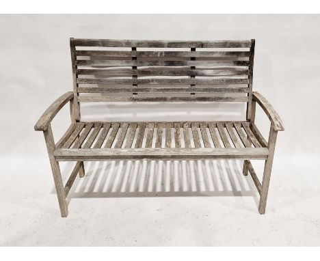 Wooden garden bench