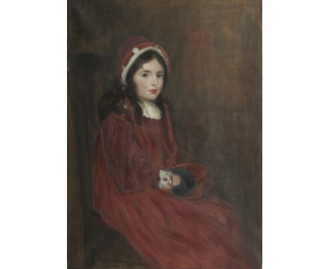 James Coutts Michie (British, 1861-1919)Portrait of Muriel Dalgarno signed 'J Coutts Michie' (upper right), further inscribed