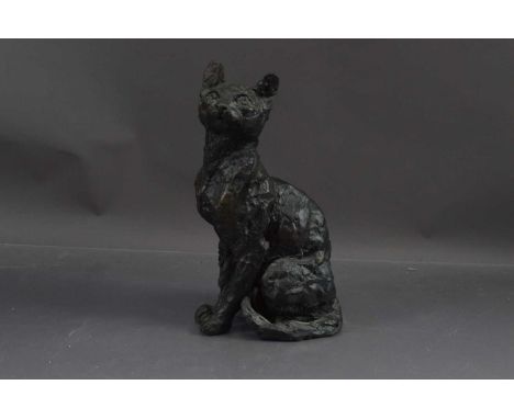 Rosemary Cook (British b 1952) "Burmese Cat", limited edition cast resin. Signed "R Cook" within the casting and numbered 01/