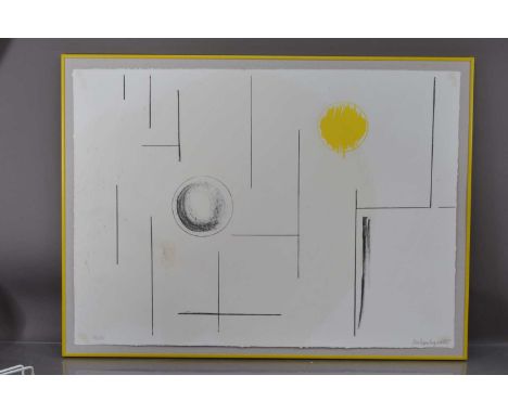 (ar) Dame Barbara Hepworth (1903-1975) "Sea Forms" [1969], printed lithographic image in colours with geometric folding on pa