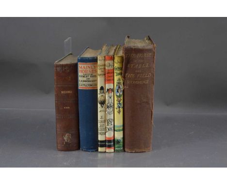 Equestrian Books etc - A group of horse-related literature, including "The Horse in the Stable and The Field" by J H Walsh (S