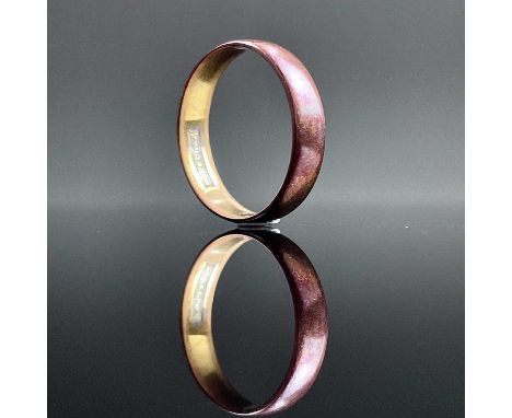 A 22ct gold band ring by FIDELITY, size R, weight 4.38g.From the Estate of Julia & Sven Berlin