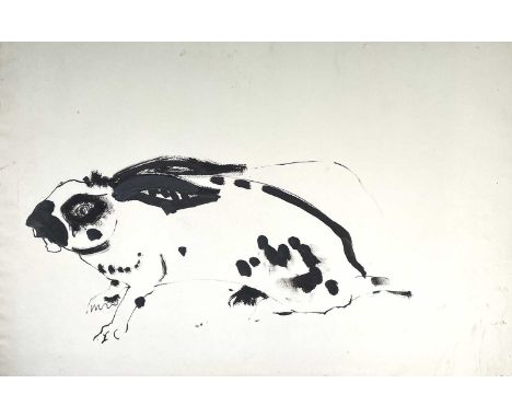 Sven BERLIN (1911-1999)RabbitInk drawing39.5x59cmCondition report: This lot is in overall good condition. There are a few lig