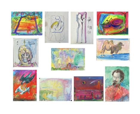 Sven BERLIN (1911-1999)19 works, mainly watercolours Including a portrait of John Paddy Browne, signed and dated '82 Conditio