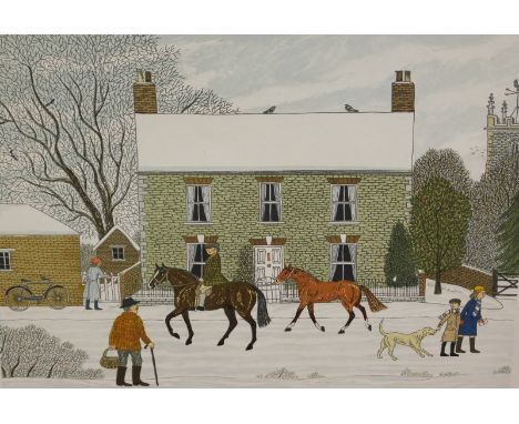 Vincent Haddelsey (1934-2010).  At the Races, artist signed limited edition coloured print, EA 14/21, 30.5cm x 46cm, and anot