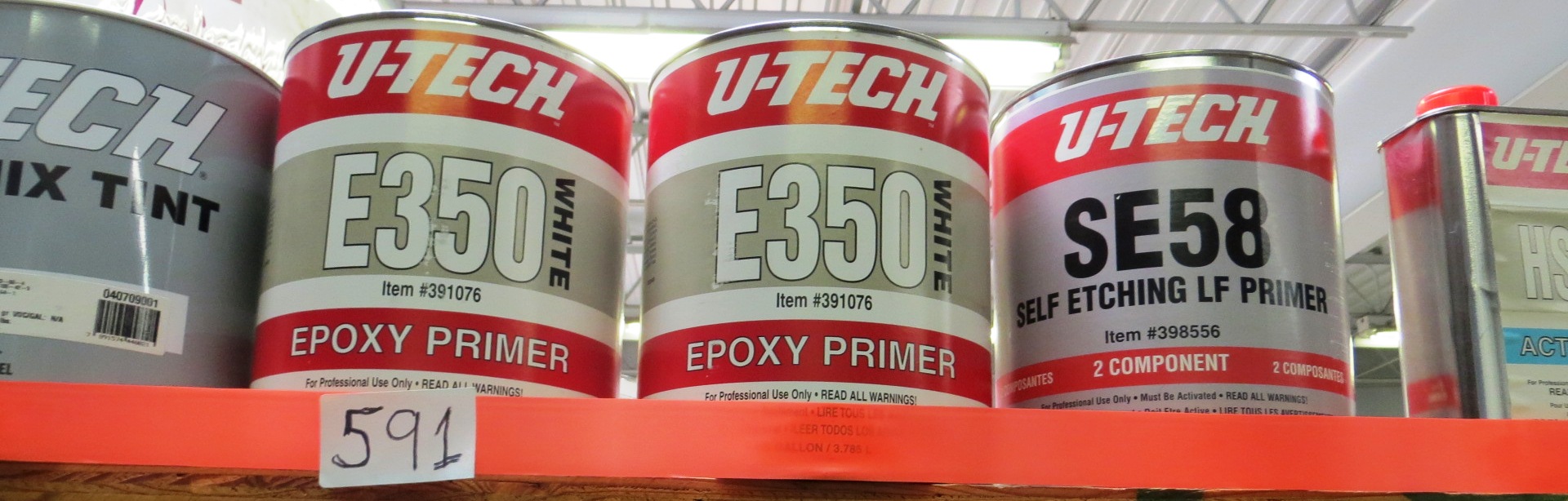 UTECH AUTOMOTIVE PAINT INTERMIX TINT VARIOUS COLORS (26 QTS) (12