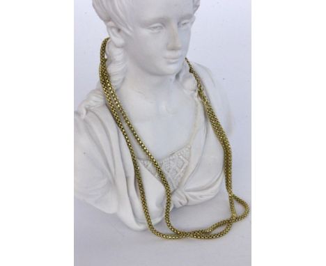   KÖNIGSKETTE  333/000 Gelbgold. L.78cm, Brutto ca. 17,5g        A BYZANTINE CHAIN ??333/000 yellow gold. 78 cm long, gross w