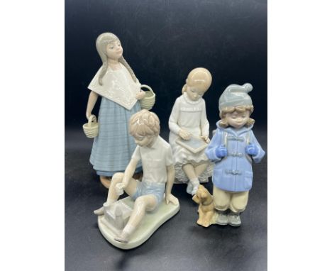 Four Nao figurines 