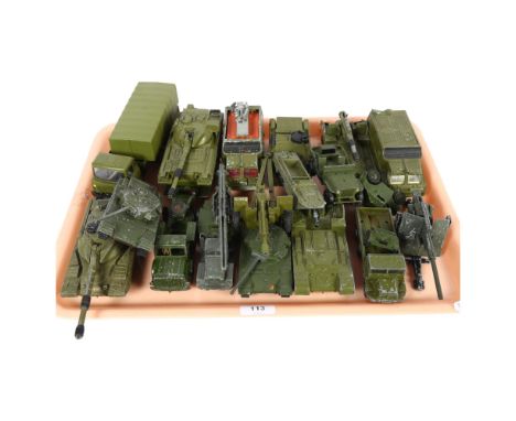 DINKY - a quantity of loose Dinky and Dinky Supertoys, all military related in nature, including Dinky Supertoys model 660 ta