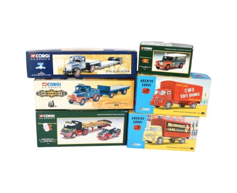 CORGI - a group of boxed Corgi diecast vehicles, including Corgi Classics Eddie Stobart Ltd Morris 1000 Pick-ups with barrels