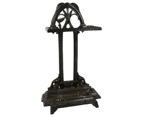 A Victorian style cast-iron stick stand, H65cm 