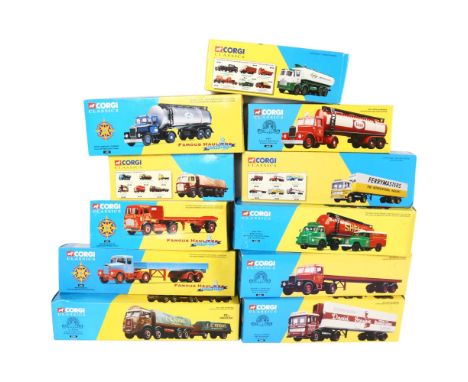 CORGI CLASSICS - a quantity of boxed diecast vehicles, mostly hauliers in nature, including model 16304 Crow Carrying Company