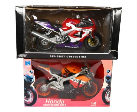 MOTOR MAX - a 1:6 scale diecast model of a Honda Fireblade, complete in original box, and a Newray Honda CBR 1000RR 2009, 1:6