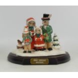 Royal Doulton Merry Christmas Bunnykins Tableau