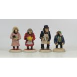 Four Robert Harrop PG Tips Monkey Figures, Dolly, Mr Bodgit, Ada and Kevin Tips (4)