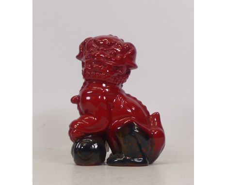 Royal Doulton, Flambe Dog of Fo. Modelled by William K Naylor for Exclusive Collectors Club. Includes certificate.