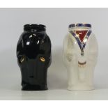 Wade, Two Elephant Tea Caddies. Includes Williamson & Major Earl Grey. (2)