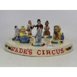 Wade, A Complete 'Wade's Circus' Set with Stand with extra clown car. Figures Boxed. (9)