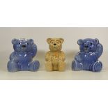 Wade, Three Teddy Bear Money Boxes includes a Honey Bear (3)