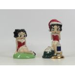 Two Wade Betty Boop Figures Christmas Suprise and similar reclined example (2)