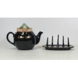 Wade, Andy Capp Figural Teapot and Toast Rack (2)